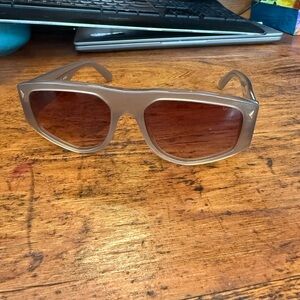 MVMT Stylish Tan Sunglasses, Purple Gradient Lens